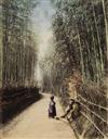 (JAPAN) kimbei, kozaburo, farsari Lavish album containing 100 beautifully hand-colored photographs of Japan,